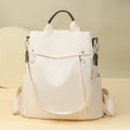 Womens Travel Commuter All-Match Simple Backpack Premium Textured Shoulder Bag
