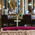 18K Gold-Plated Necklace with Cubic Zirconia Pendant – 316L Stainless Steel