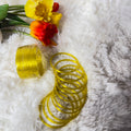 Plain yellow glass bangles