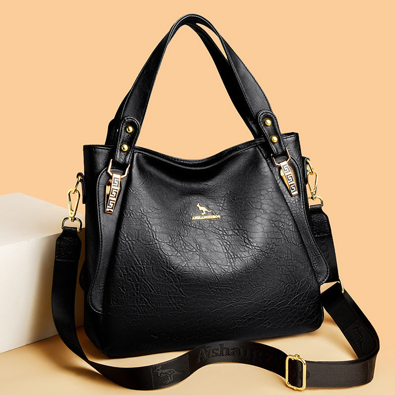 High-Capacity Niche-Design Tote Bag Elegant Shoulder Bag For Midlife Moms