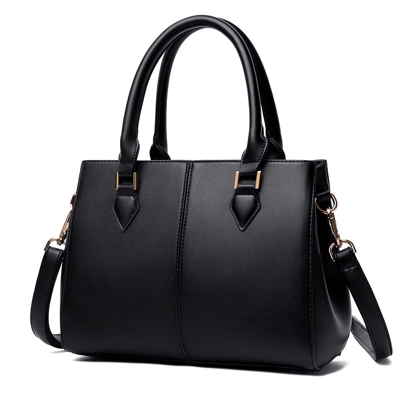 Womens Commuter Soft Leather Large-Capacity Crossbody Shoulder Bag