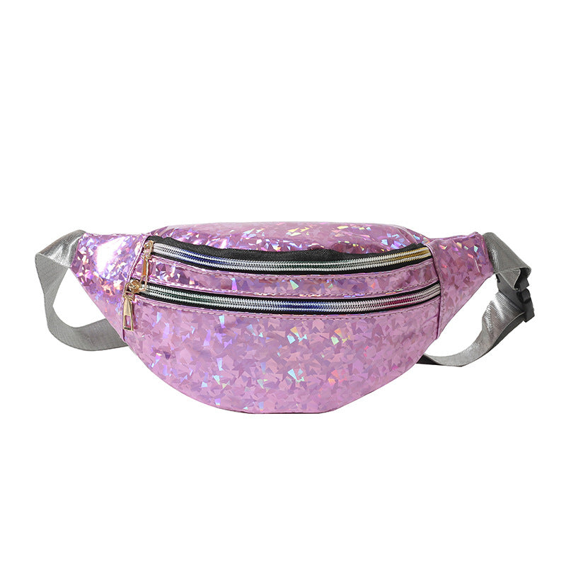 Womens New Shiny Laser Multi-Function ShoulderCrossbody Bag