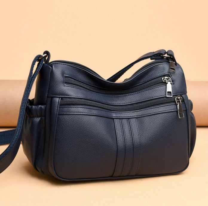 Genuine Leather Simple Shoulder Messenger Bag