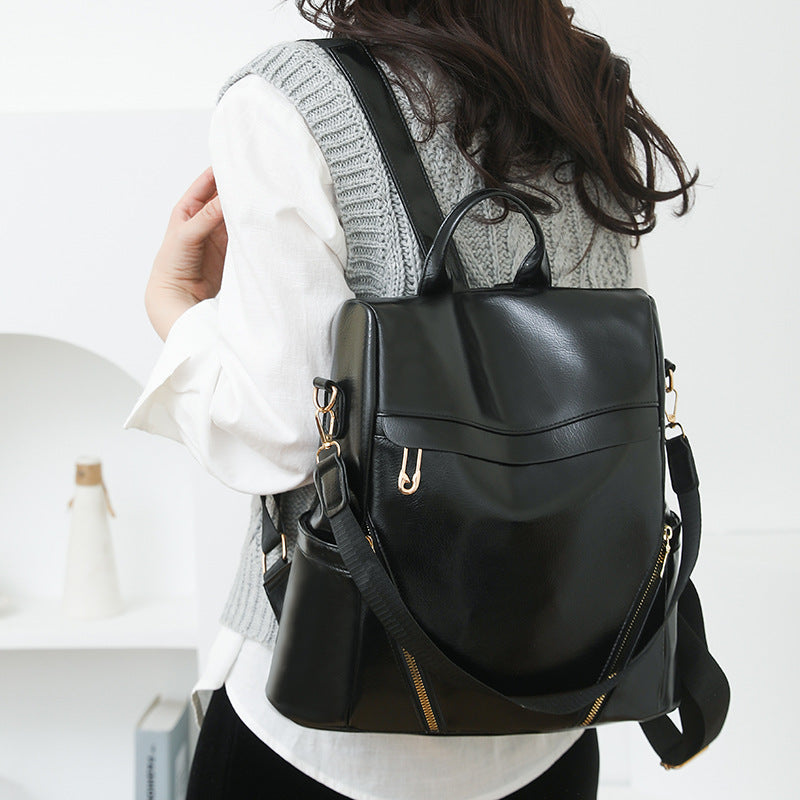 Womens Casual Soft PU Leather Shoulder Bag