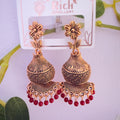 Bell shaped jhumka red