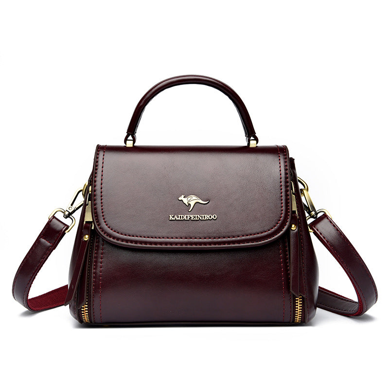 Retro High-end Textured Tote And Shoulder Bag