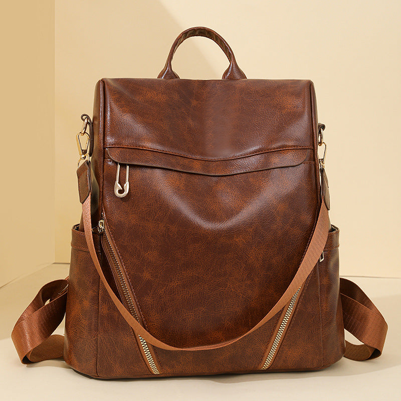 Womens Casual Soft PU Leather Shoulder Bag