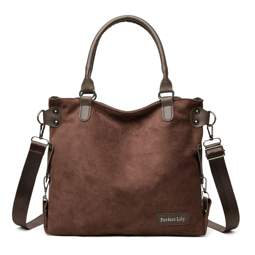 Womens High-Capacity Fashionable Vintage Tote Bag
