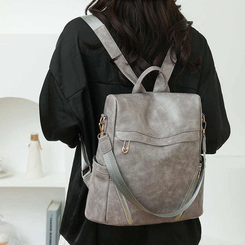 Womens Casual Soft PU Leather Shoulder Bag