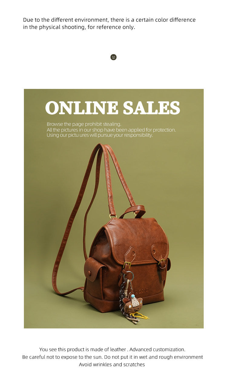 Textured Retro-style High Capacity Backpack