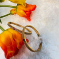 Antique Gold Textured Stone-Studded Bangles