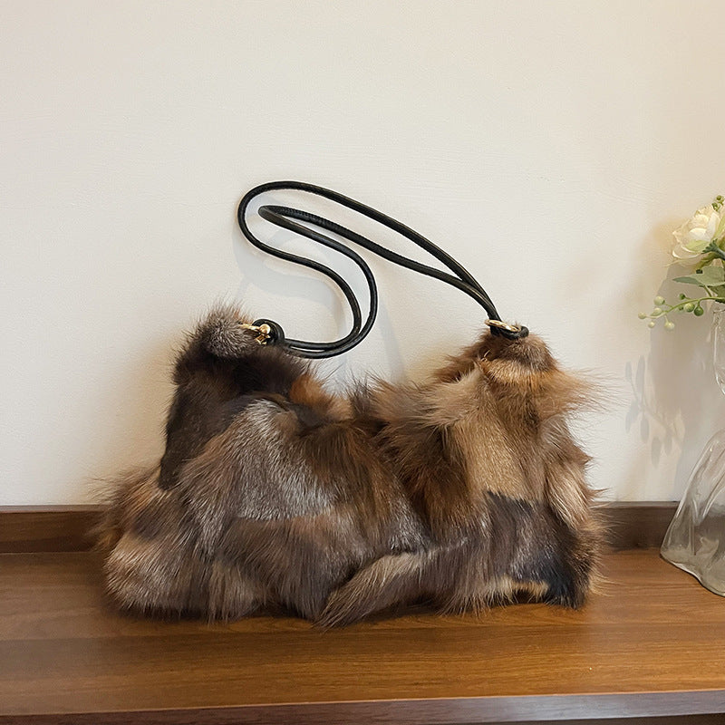 Affordable Luxury Niche Plush Underarm Bag For Women