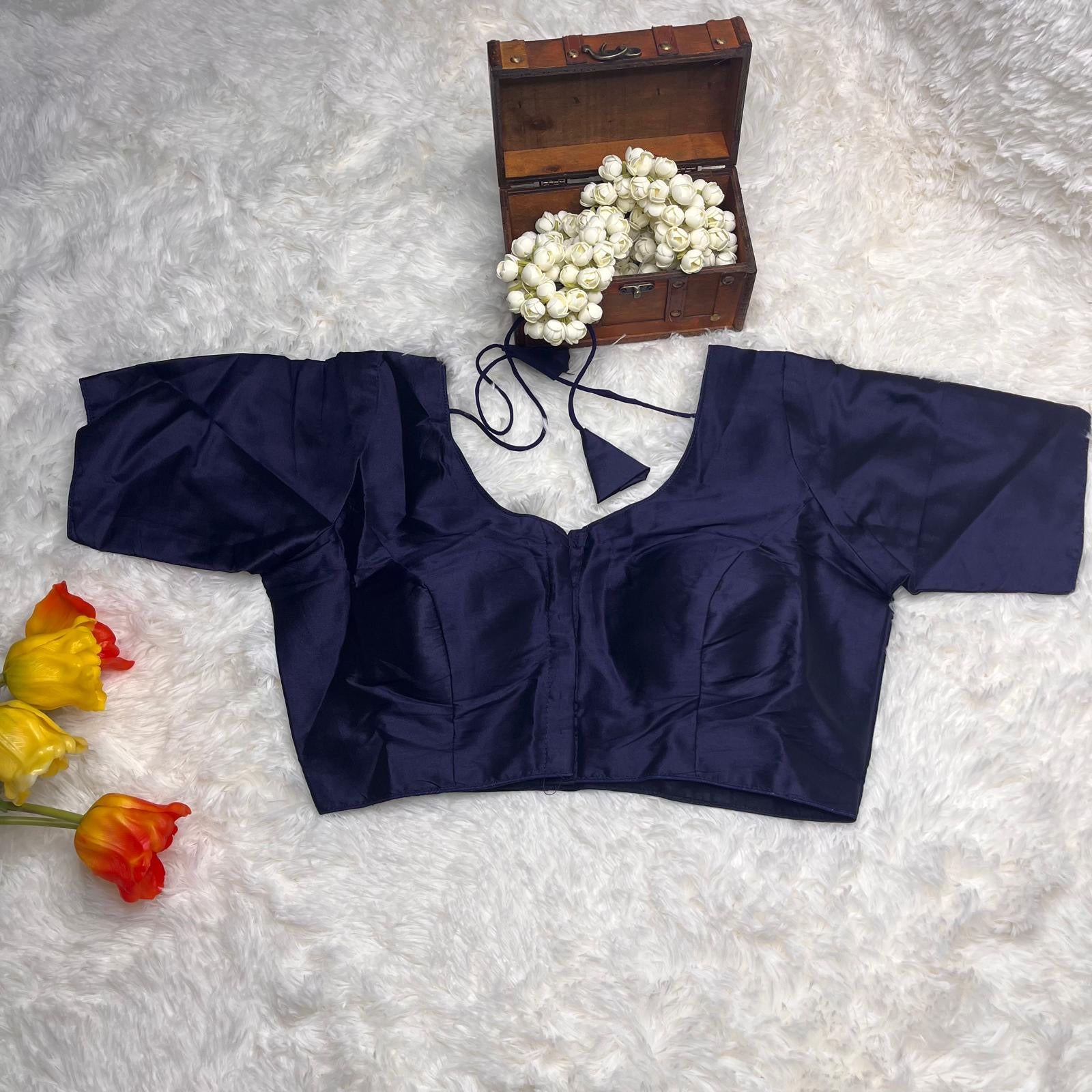 Navy blue blouse