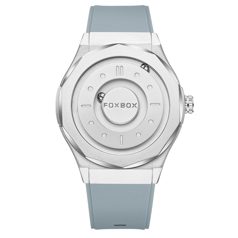 Quartz Watch With A Personalized Magnetic Ball Design