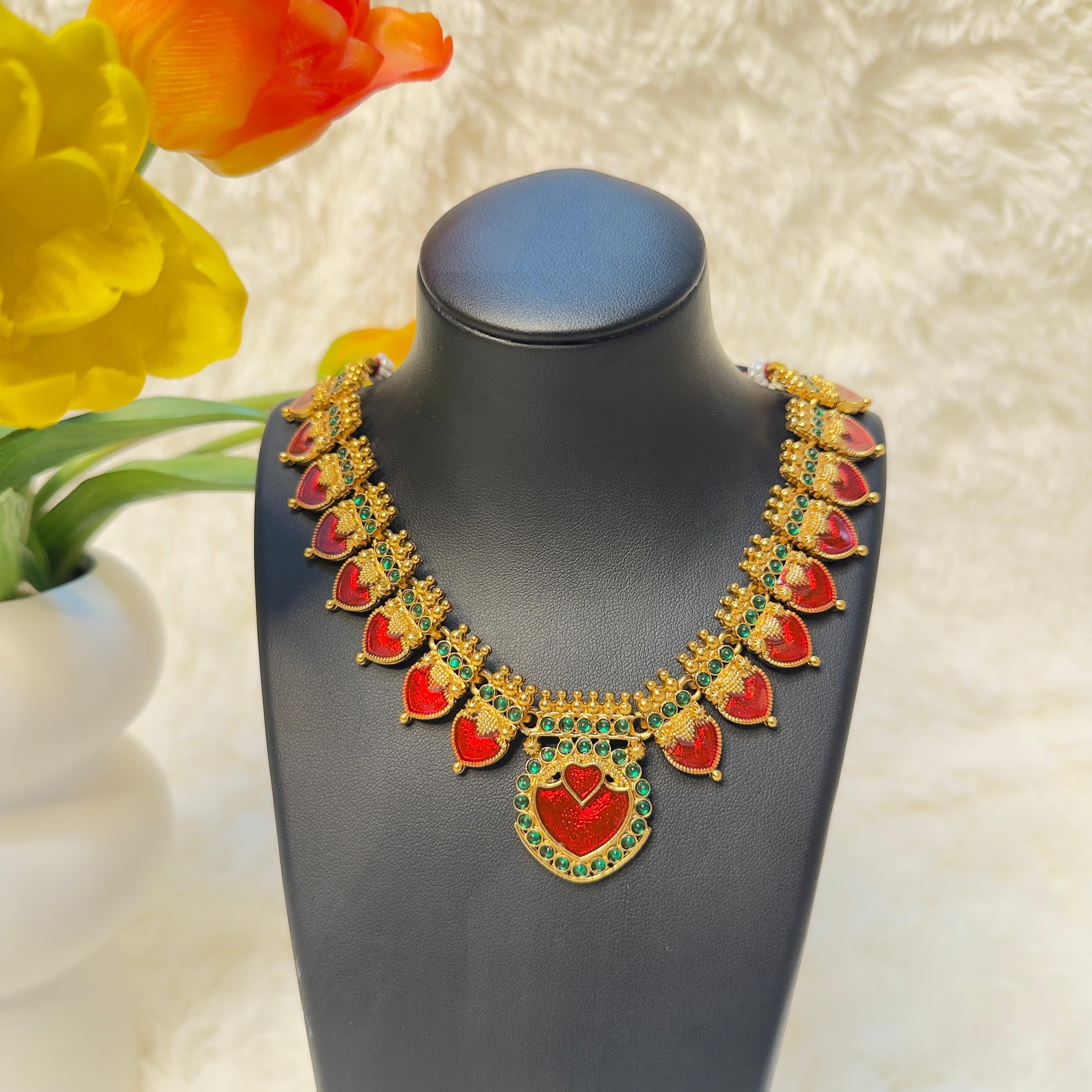 Antique Gold-Tone Statement Choker