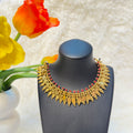 Traditional Ornate Ruby Elakkathali Necklace