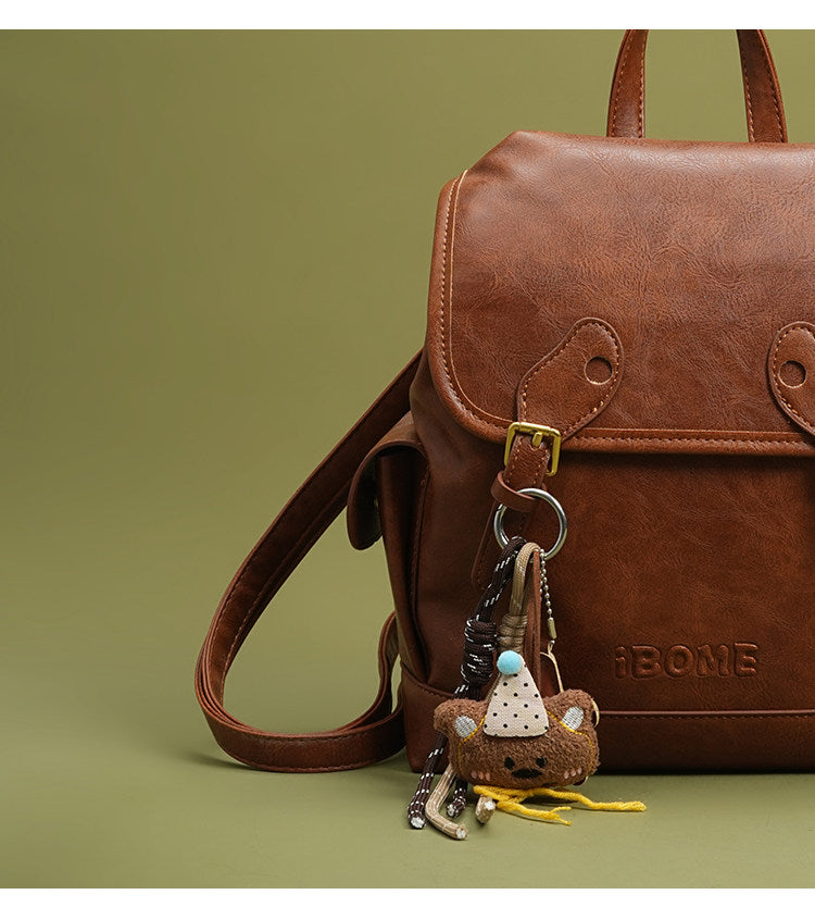 Textured Retro-style High Capacity Backpack