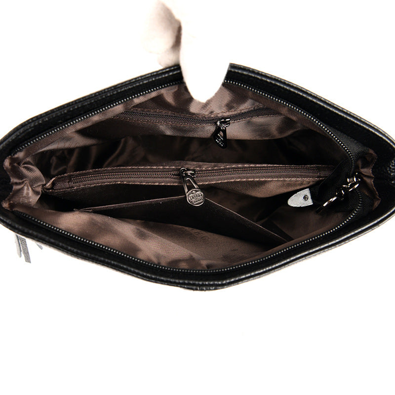 Womens Versatile High-Capacity Tassel Crossbody Bag