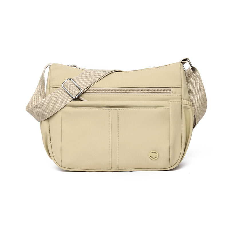Large-capacity Casual Bag A Multi-compartment Fabric Shoulder Or Crossbody Bag