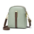 Vertical Soft Leather Shoulder Crossbody Bag Coin Purse