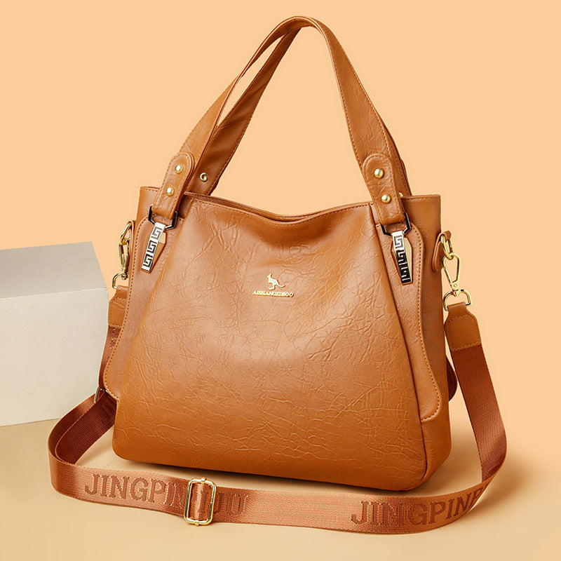 High-Capacity Niche-Design Tote Bag Elegant Shoulder Bag For Midlife Moms