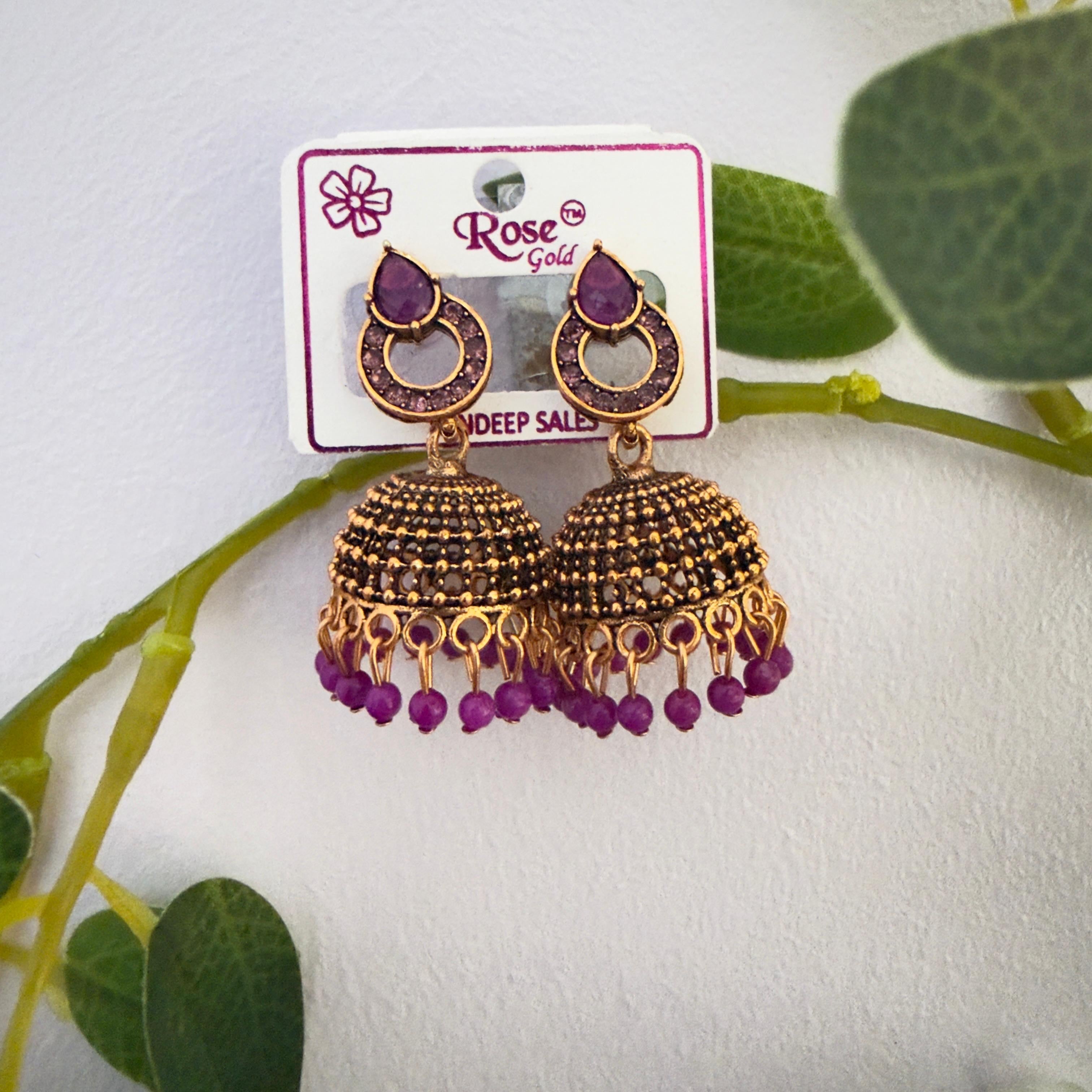 Multi colour jhumka