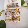 White peacock jhumka