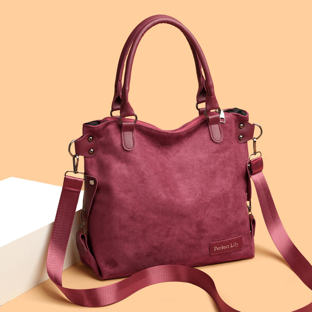 Womens High-Capacity Fashionable Vintage Tote Bag