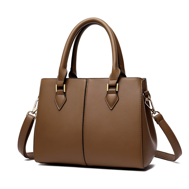 Womens Commuter Soft Leather Large-Capacity Crossbody Shoulder Bag