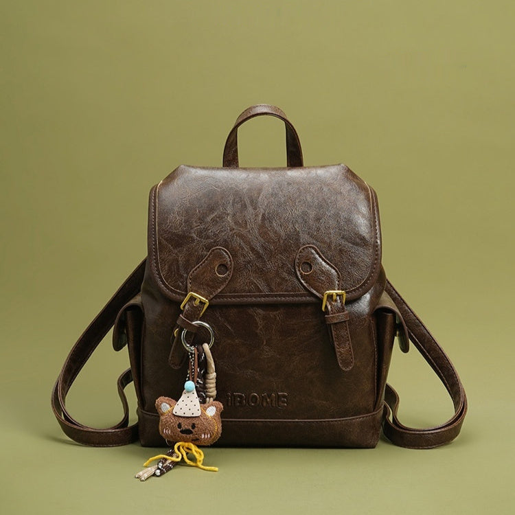 Textured Retro-style High Capacity Backpack