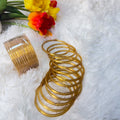 Plain golden glass bangles