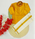 Traditional Golden Kurta and Dhoti set