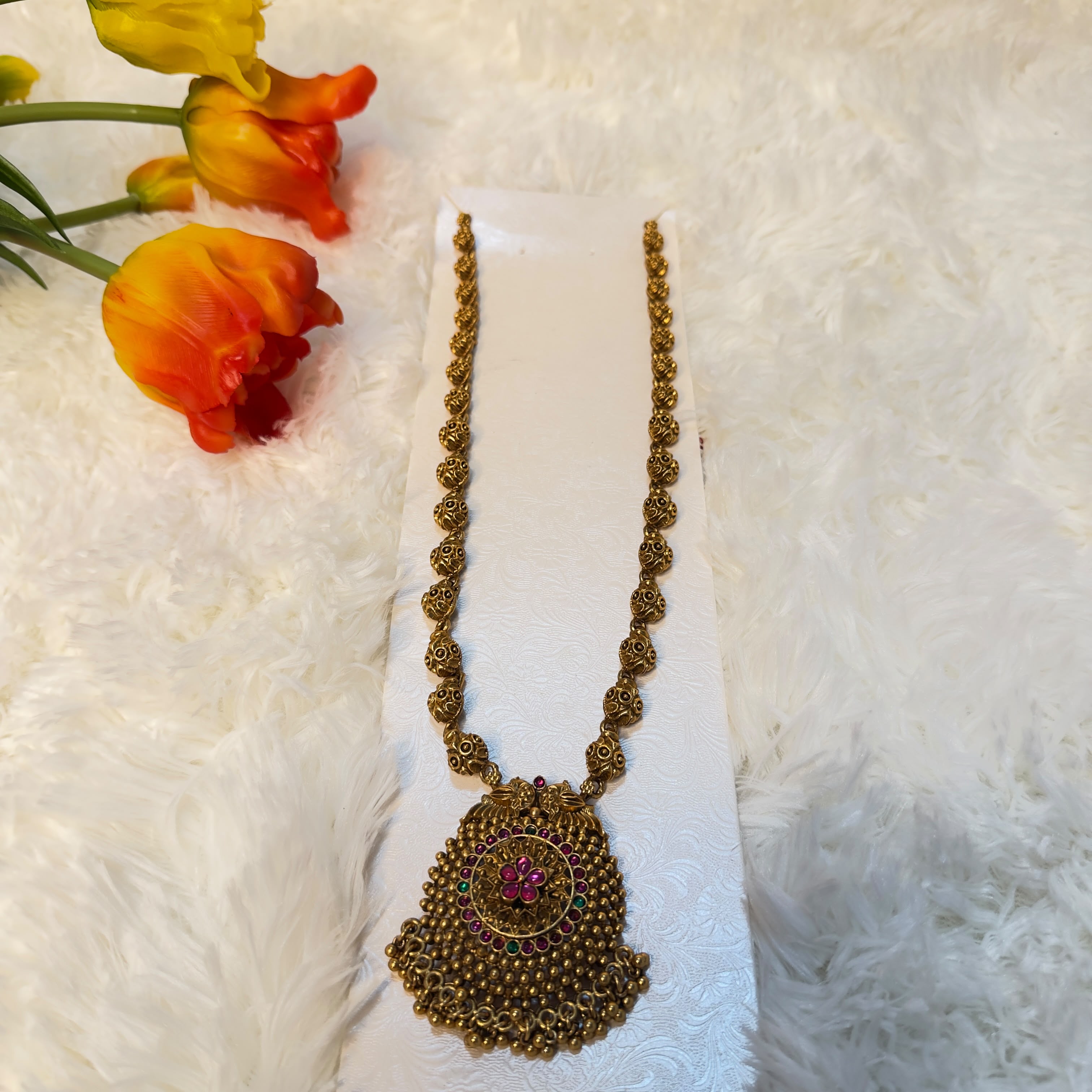 Antique & Traditional long haram red