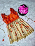 Girls Traditional Floral Print Dress