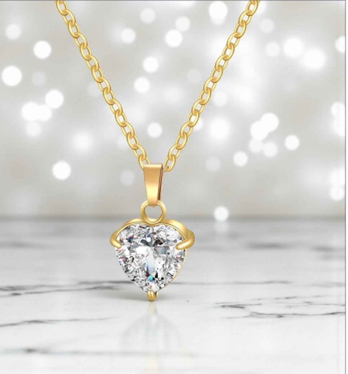 The Eternal Sparkle Heart Necklace