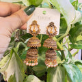 Traditional Ethnic Double-Tier Jhumkis