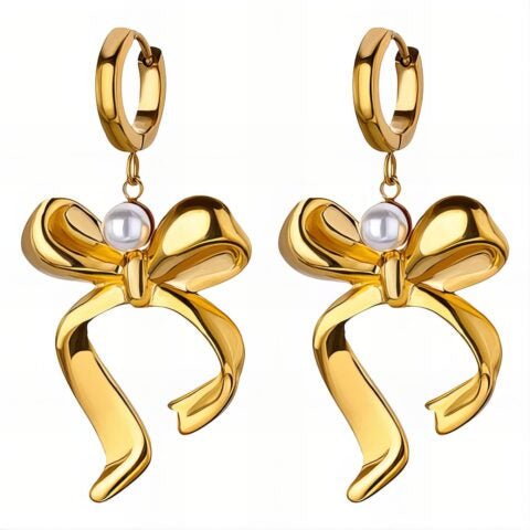 18K Gold Plated Earrings – 316L Stainless Steel, Waterproof & Hypoallergenic