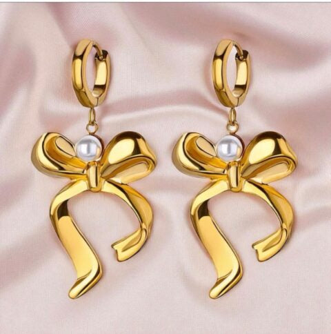 18K Gold Plated Earrings – 316L Stainless Steel, Waterproof & Hypoallergenic