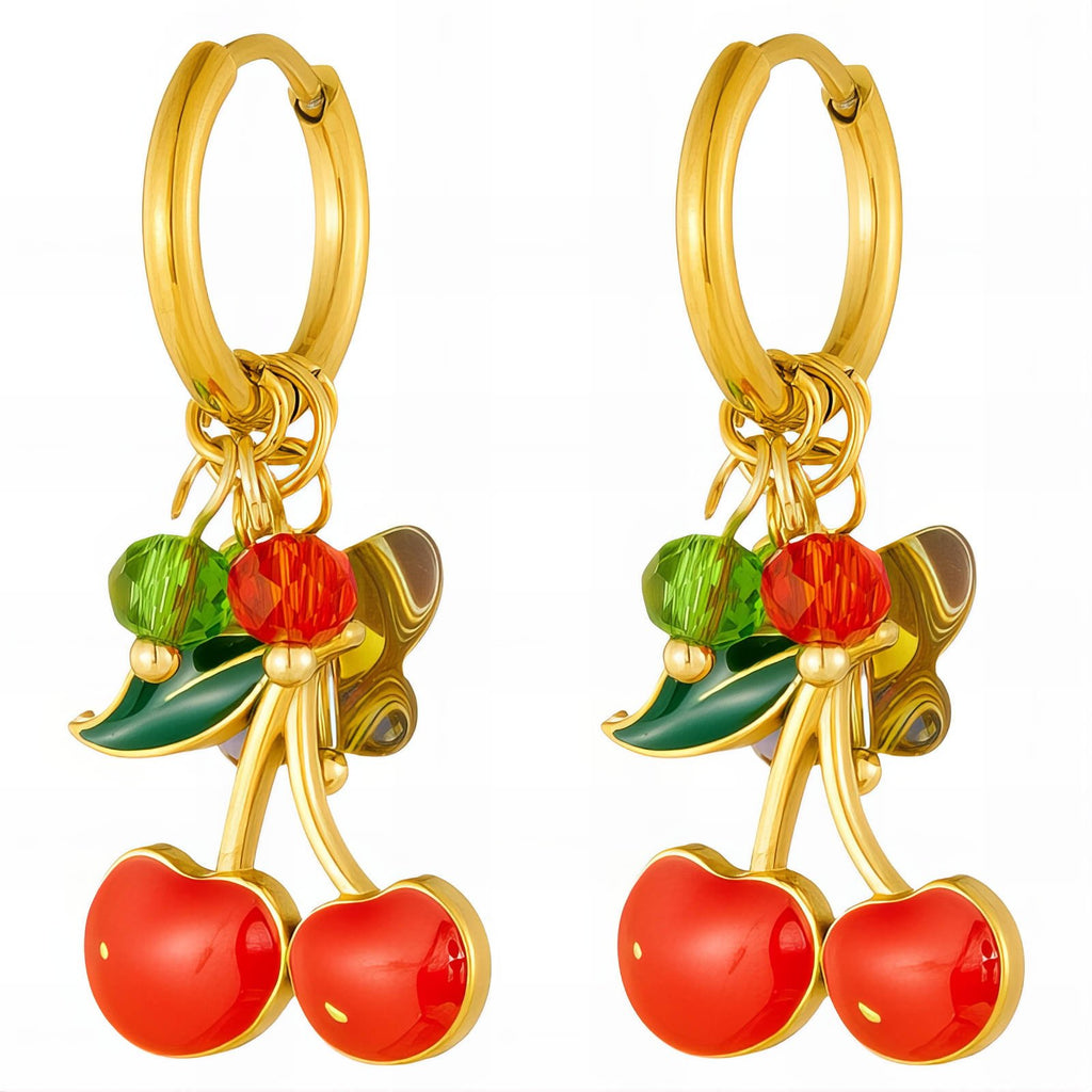 18K Gold Plated Congo Hoop Earrings – 316L Stainless Steel Waterproof Hypoallergenic Minimalist Hoops