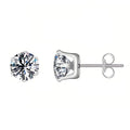 Cubic Zirconia Stud Earrings in 316 Stainless Steel – Waterproof Hypoallergenic Minimalist Studs