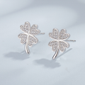 1 Carat D Colour Moissanite earrings– 925 Silver Plated, Excellent Cut, Rhodium & Palladium Finish