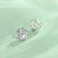 Platinum-Plated 5A Zircon Stud Earrings with S925 Sterling Silver – Elegant Minimalist Jewelry Gift