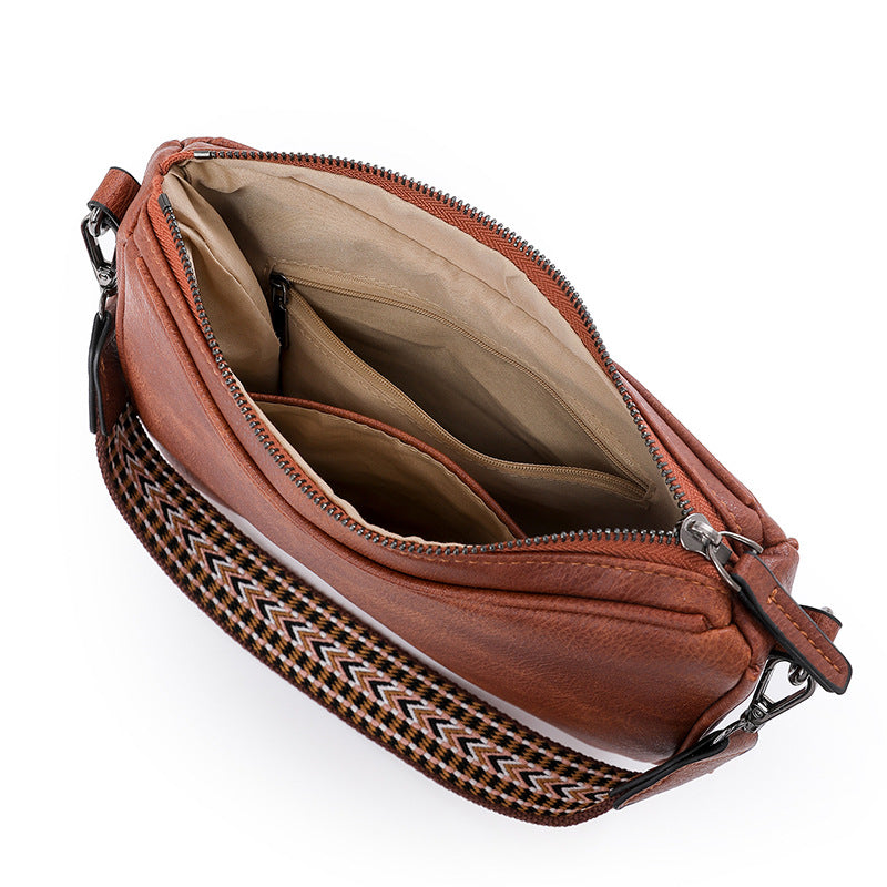Versatile Trendy Korean-style Womens Soft Crossbody Bag