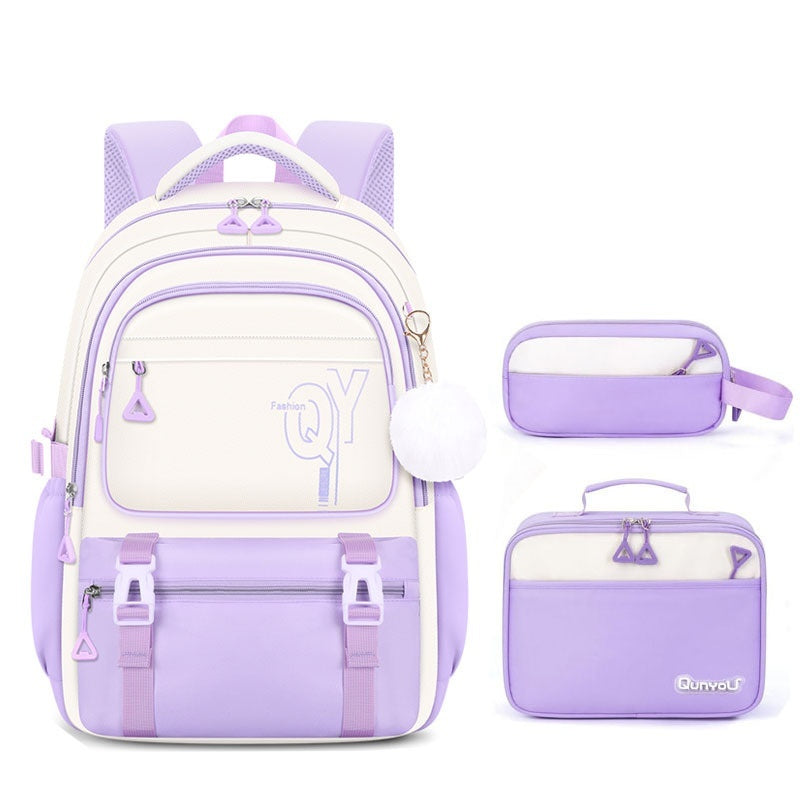 New Stylish Elementary School Backpack Cute Kids Backpack  Casual 3  piece Set