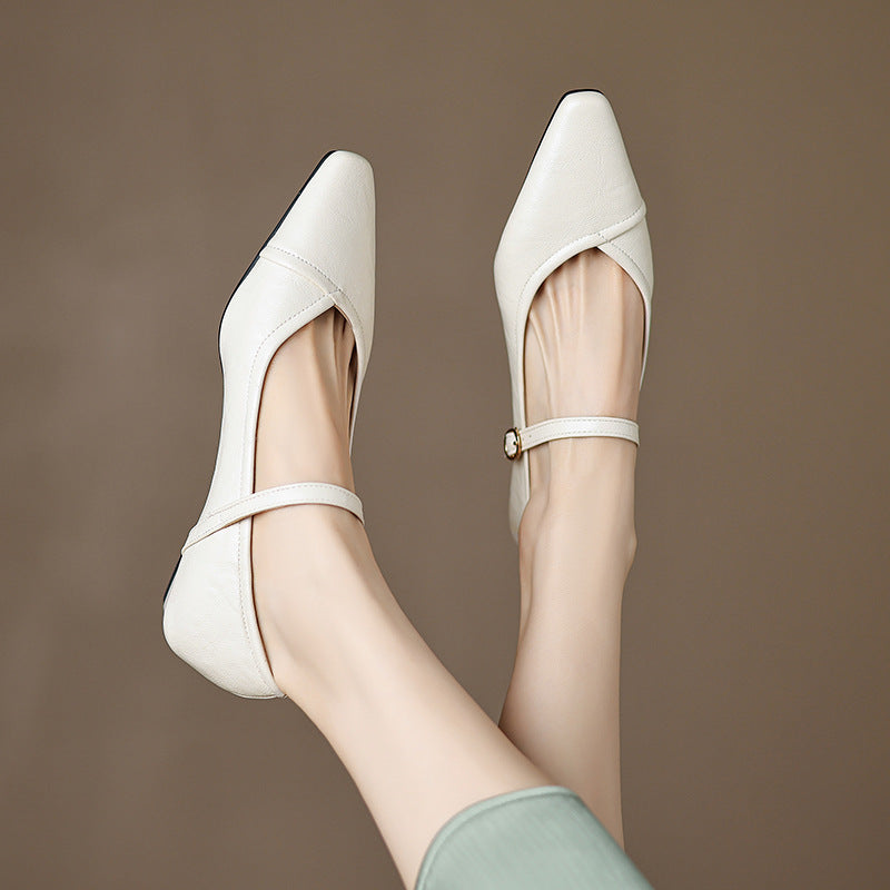 Womens Casual Low-heeled All-match Shoes