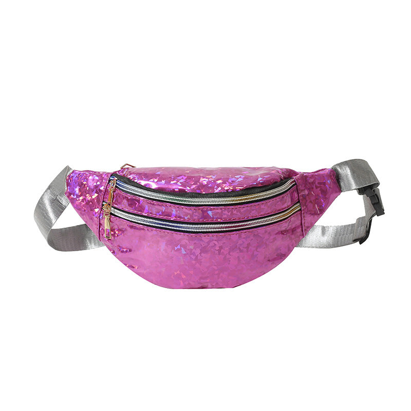 Womens New Shiny Laser Multi-Function ShoulderCrossbody Bag