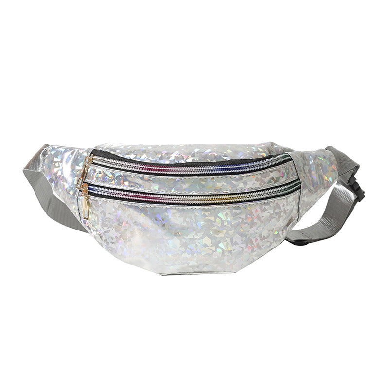 Womens New Shiny Laser Multi-Function ShoulderCrossbody Bag