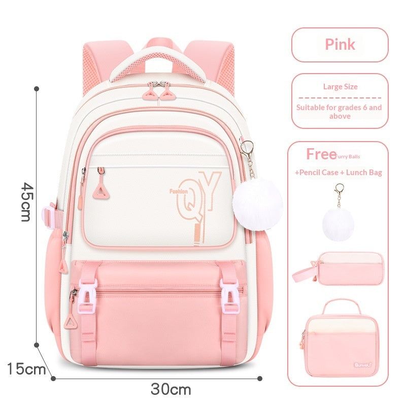 New Stylish Elementary School Backpack Cute Kids Backpack  Casual 3  piece Set