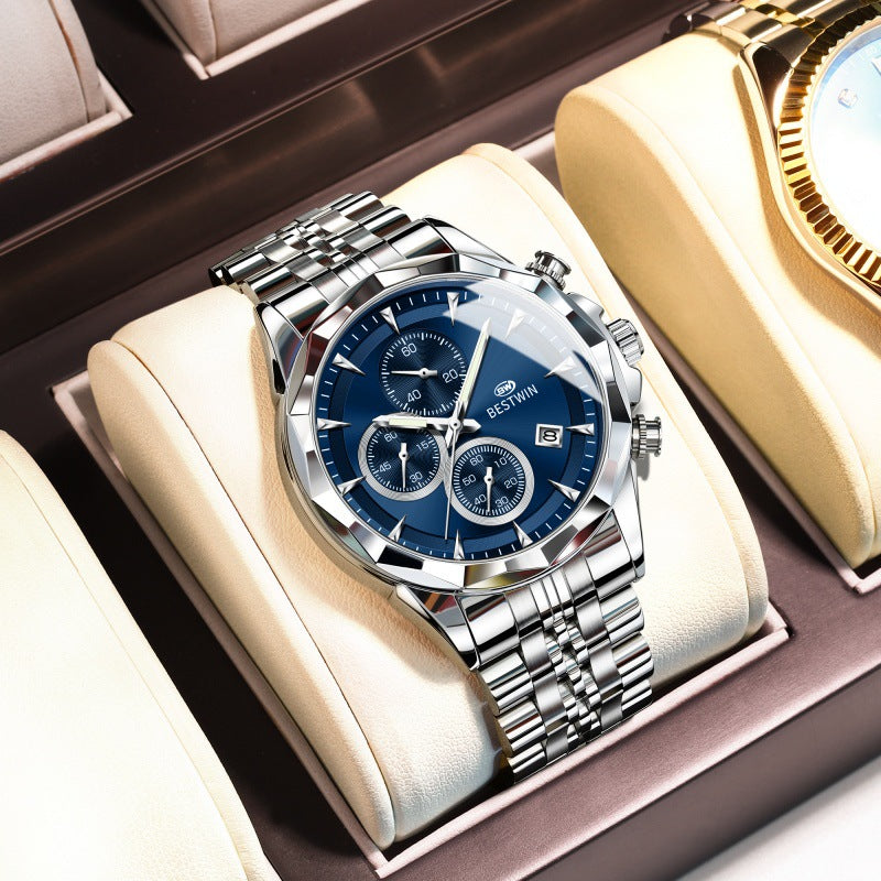 Mens Luminous Six-hand Personalized Watch Stylish And Eye-catching