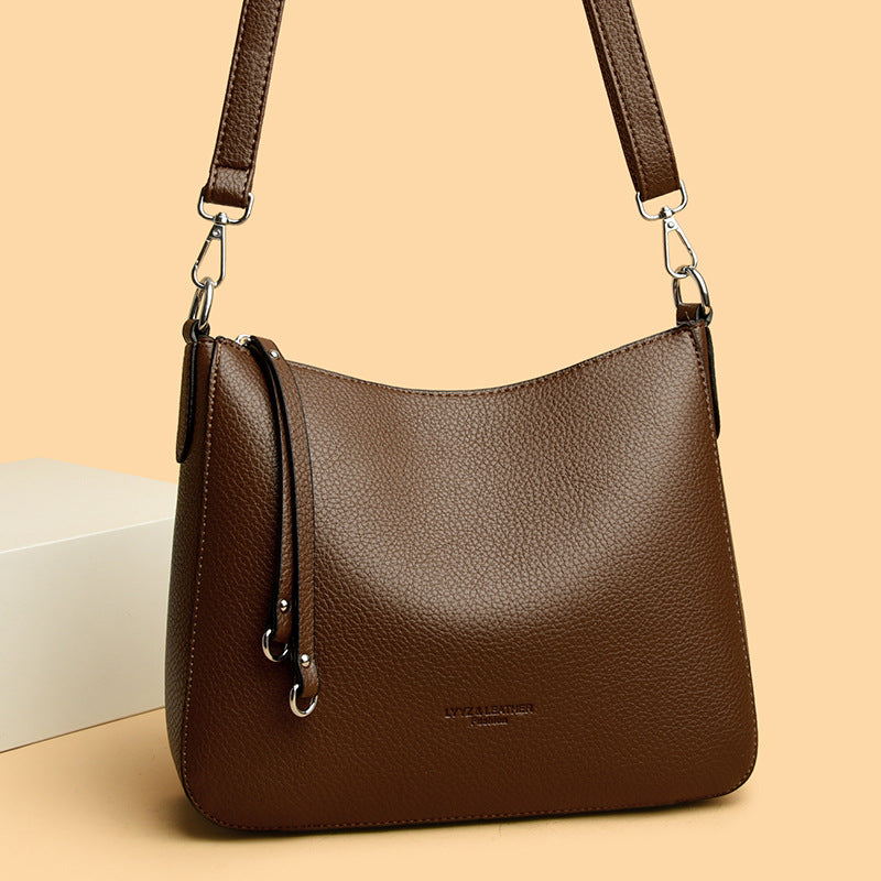 New Genuine Leather Fashion Niche Shoulder Crossbody Bag